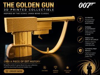 Golden gun James Bond 007 replica 3d print