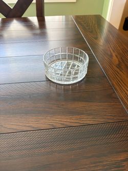 Studio Nova Dinner Party Crystal Hostess Bowl / Wine Coaster