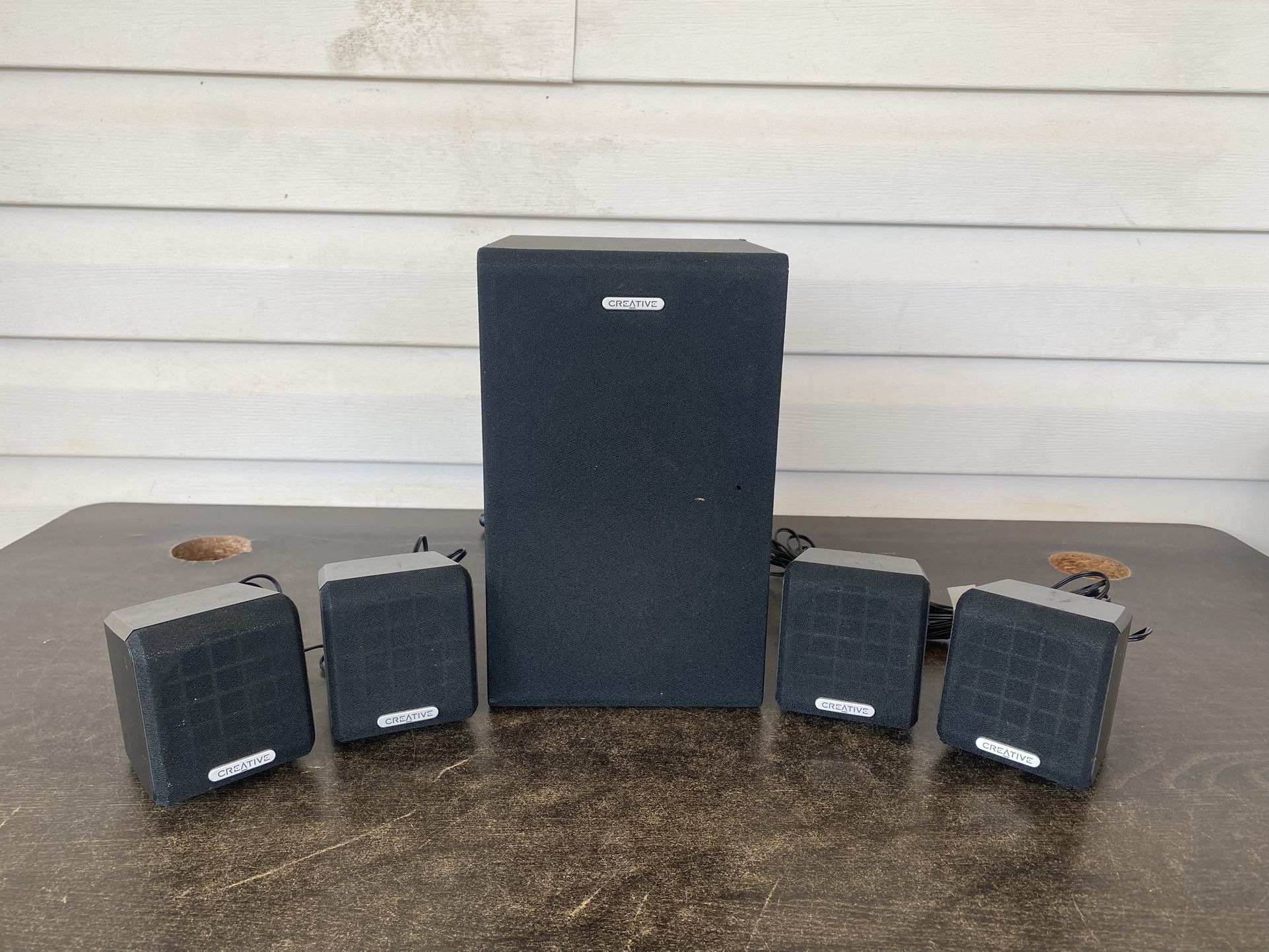 Creative SBS 4.1 450 subwoofer and 4 home speakers