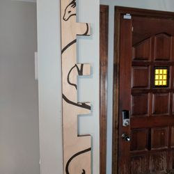 Wooden Key With Dragon 