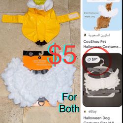 $5 For Both Pets 🍌😇costumes Angel Wings Harness size S and Banana 🍌 peel size xs