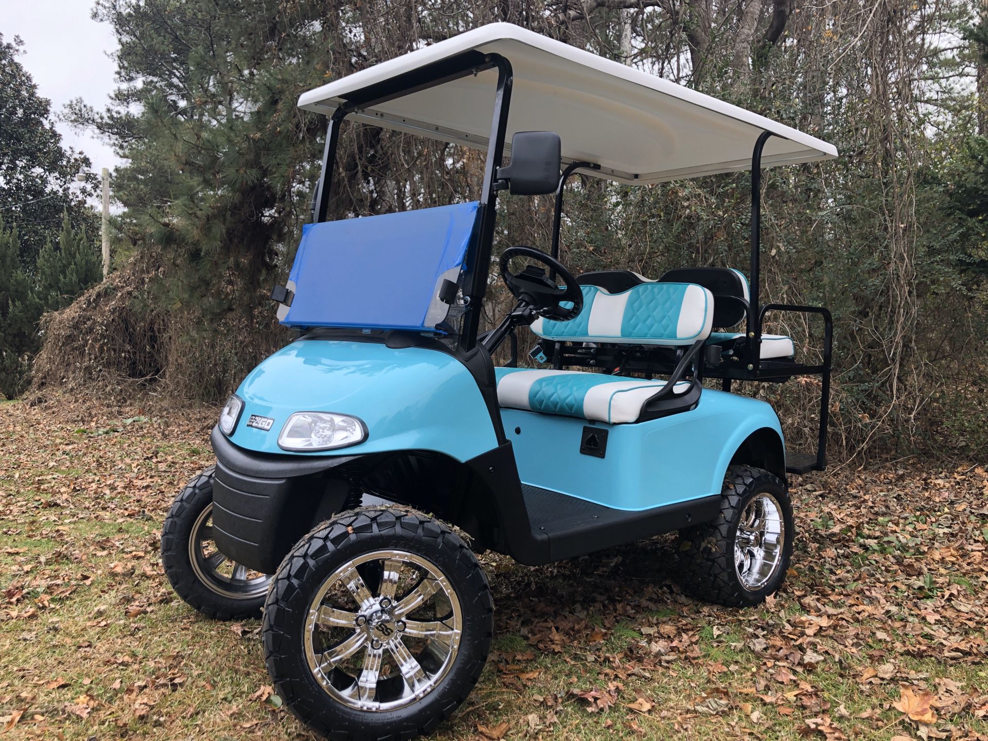 2016 Ez-go rxv Tiffanys blue 4 seater electric Golf Cart 48v