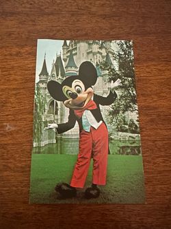 Vintage Walt Disney World Mickey Mouse Postcard
