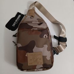 True Religion Men’s Pippen Max Camo Sling Crossbody Bag