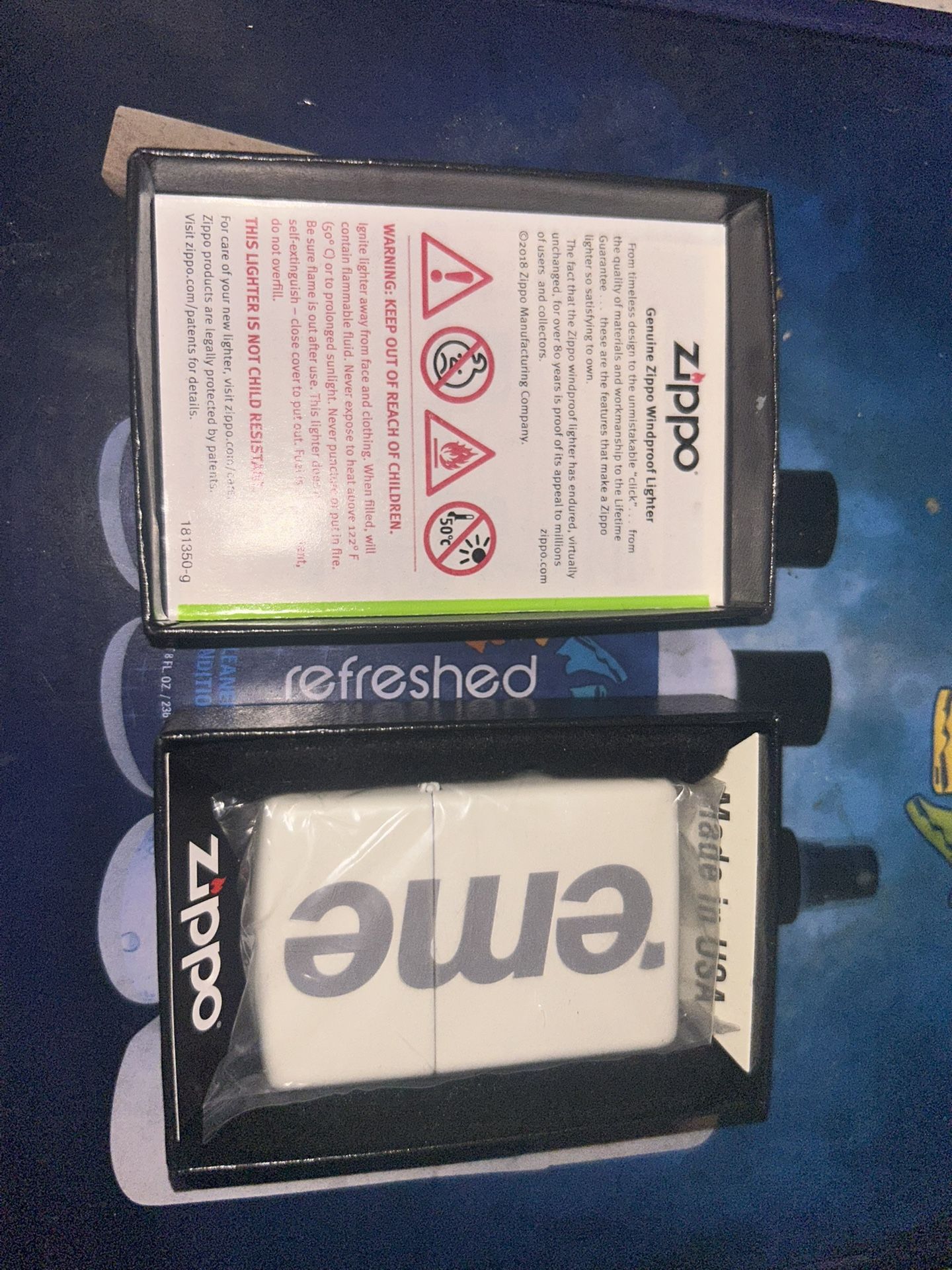 Supreme Glow In The Dark Zippo