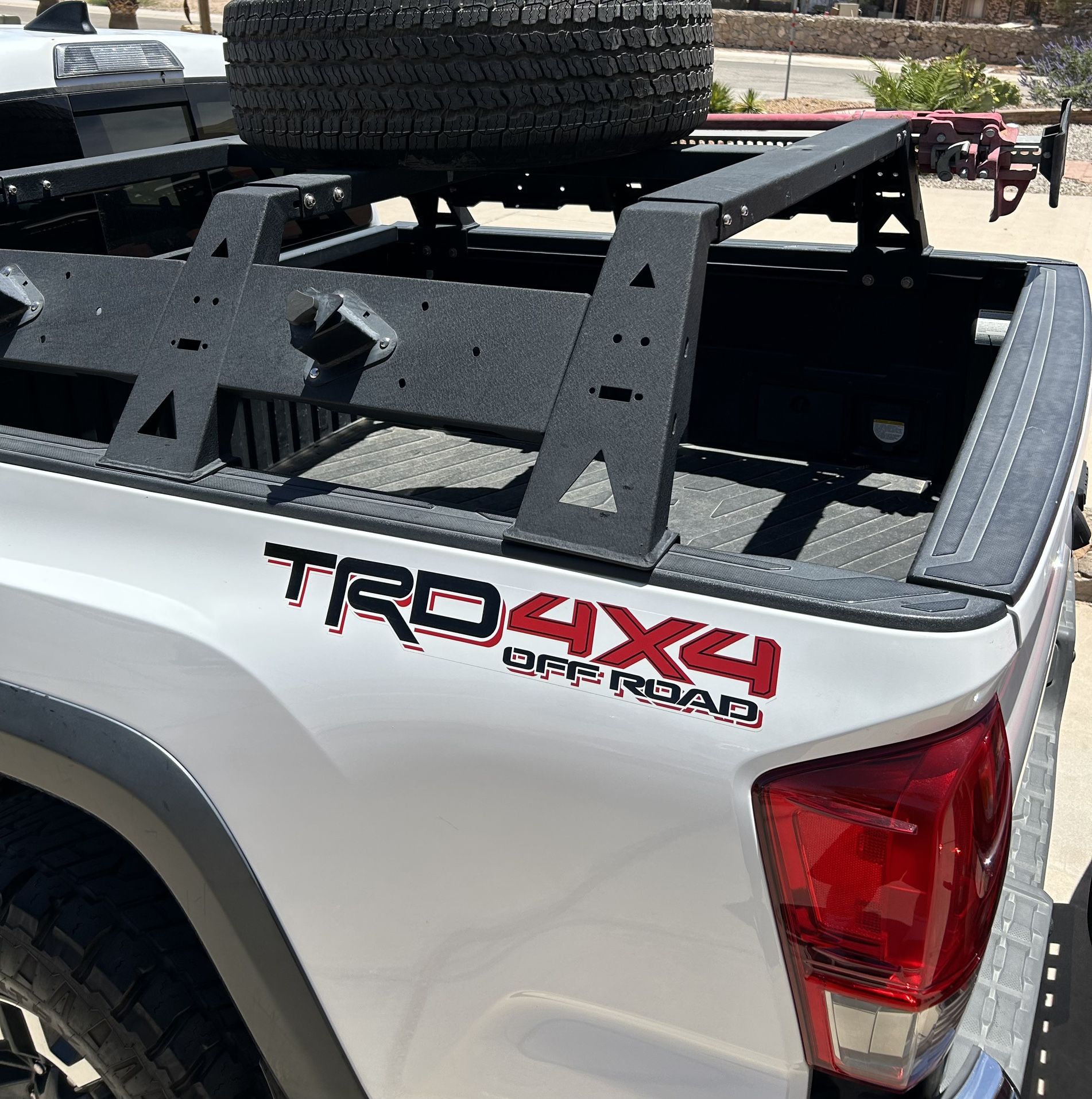 Hooke Road Tacoma Overland 11.5” Bed Rack Cargo