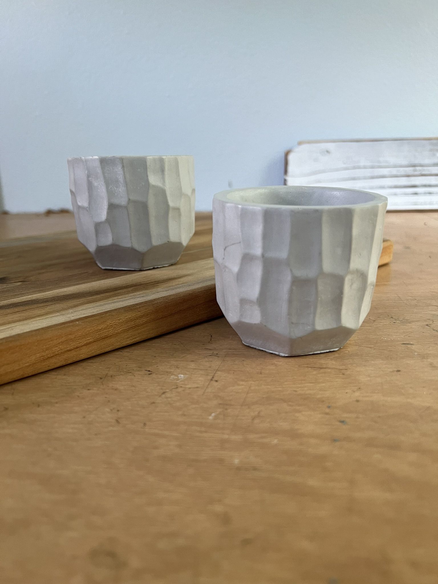 Rustic Handmade Concrete Containers