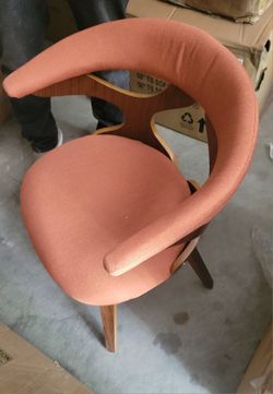 Mid Centery Orange/Walnut Chair