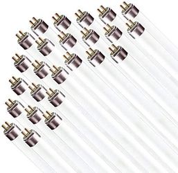 Circle - 25-Pack of Daylight Linear Fluorescent T8 Bulbs F32T8/SP865, 32W, 6500K, 48 inches