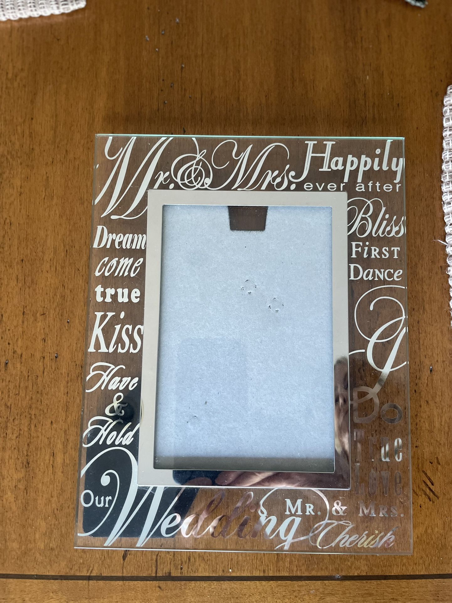Wedding Picture Frame For 5 X 7 Photo