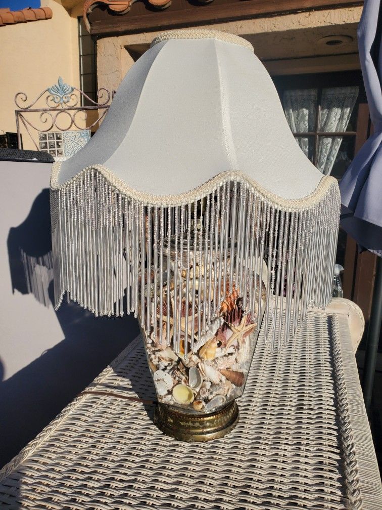 Vintage shell lamp from DEL cornado hotel San Diego