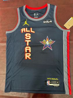 Jalen Brunson All Star Jersey Mens Large Blue New York Knicks #11