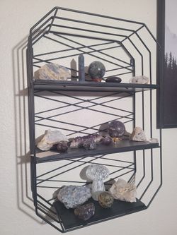 Gorgeous Minerals And Crystals with Shelf