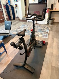 Peloton bike and extras