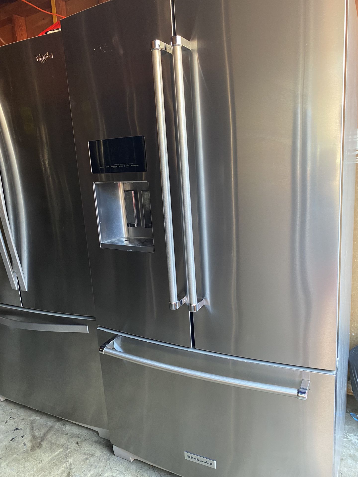 Kitchen Aid French Doors Stainless Steel Refrigerator 
