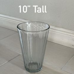 Glass Vase Size 10”H