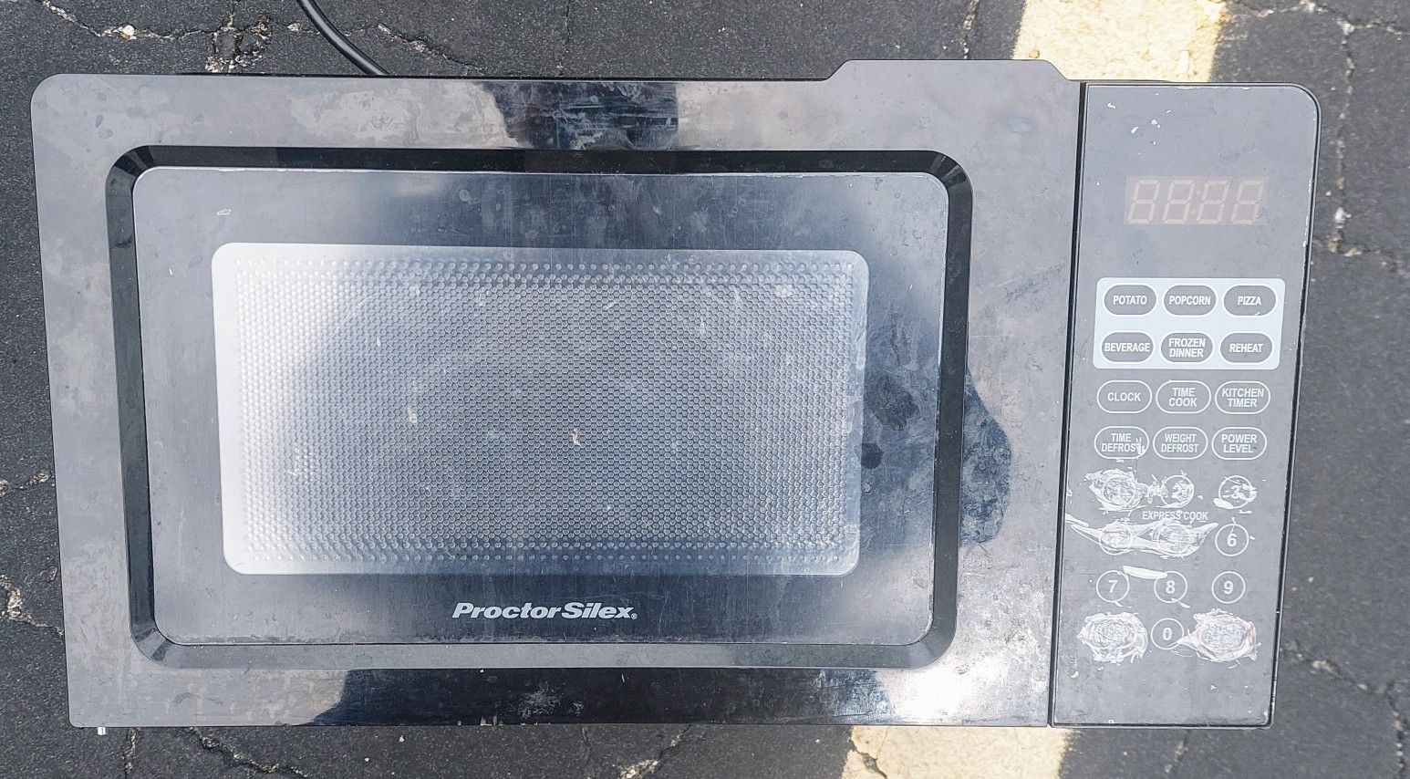 Proctor-Silex Small Microwave, 700 Watt, Model PS-P70T20AL-V1B, Original New Cost $55, Sell USED