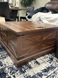 Solid Wood Storage Coffee Table