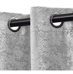 4/Curtains - Geometric Waves - 37" x 108" - Grommet Header