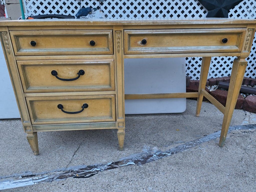 Antique Desk 30 High X 49 Long