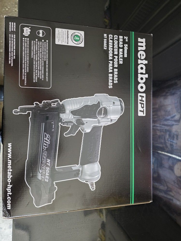 METABO HPT BRAD NAILER. 2" PNEUMATIC