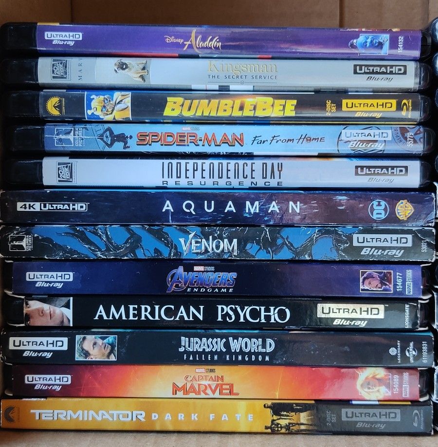 4K Movies UHD Blu-ray Movies $8 Each