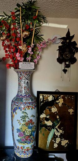 Oriental Vase with flowers
