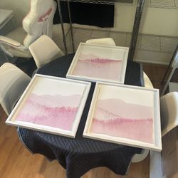Set of 3 Framed Artwork