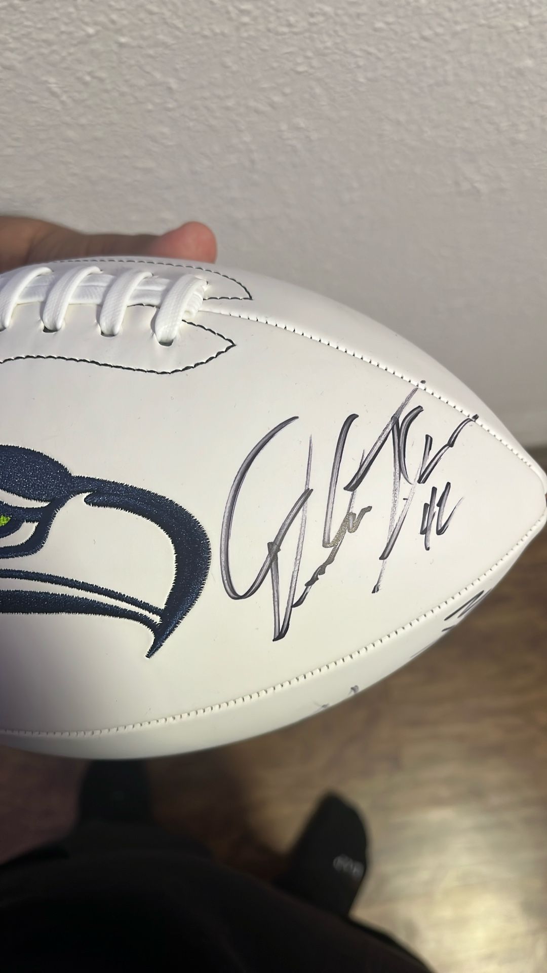 Signed Seahawks Ball