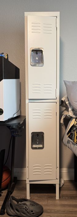 White Locker Cabinet