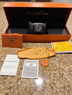 Stührling Original Skeleton Mechanical Watch