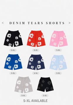 Denim tear shorts