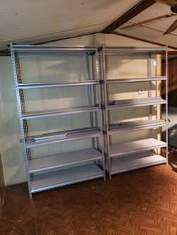 6 - SHELF STORAGE RACK (6 PIECE)