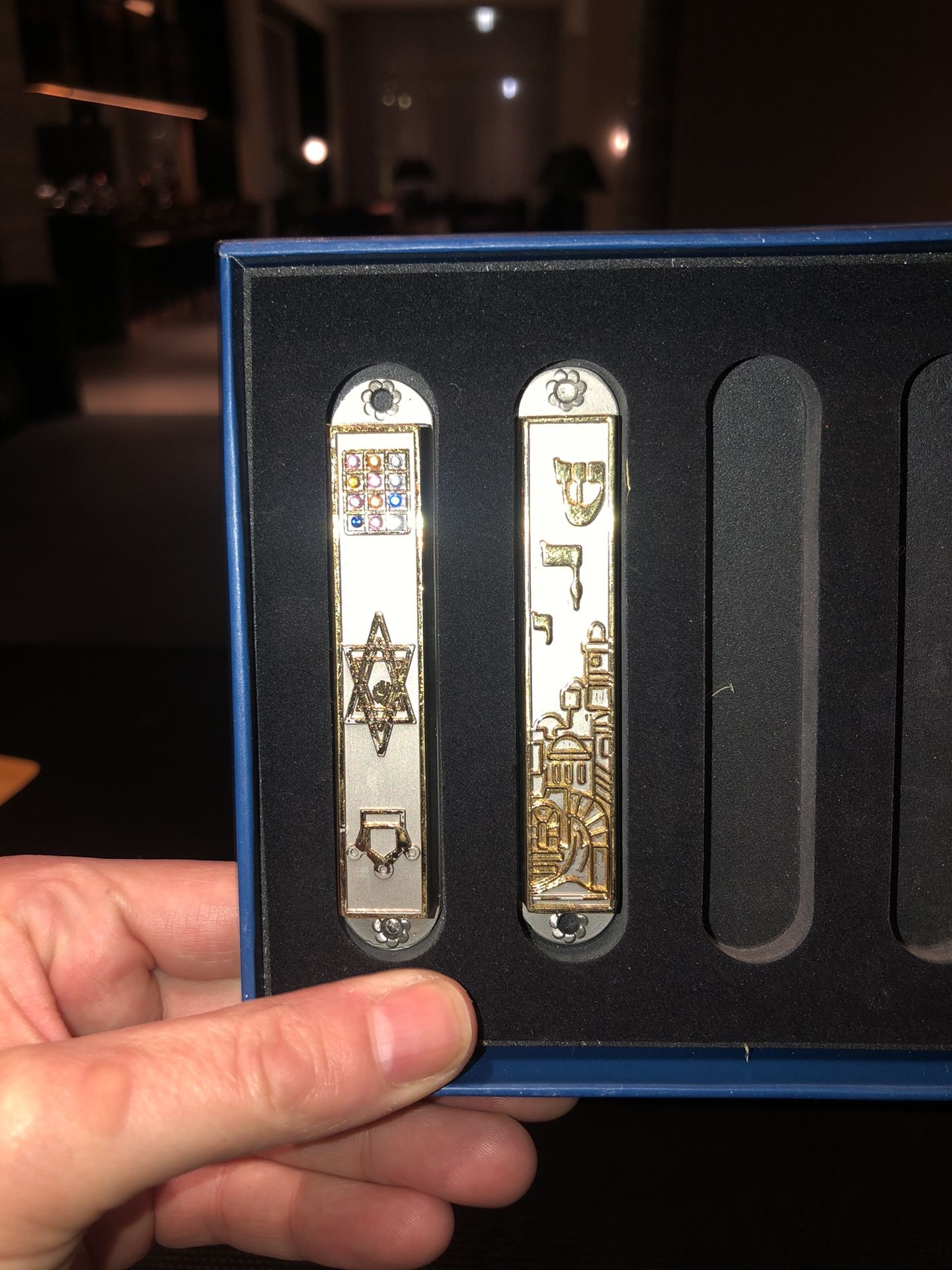 Star of David Mezuzah. 2 Included. Made In Israel