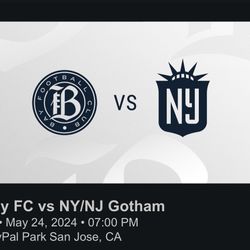 Bay FC vs NY / NJ Gotham tickets @ PayPal Park // Friday May 24