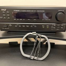 Pyle Wireless Bluetooth Power Amplifier System-420W 5.1 Channel Home Theater Surround Sound Audio Stereo Receiver Box w/RCA,AUX,Mic w/Echo,Remote,Supp