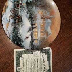 3 Authentic Thomas Kinkade  Plates.    25.00 Each