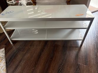 Tv stand glass - IKEA new!
