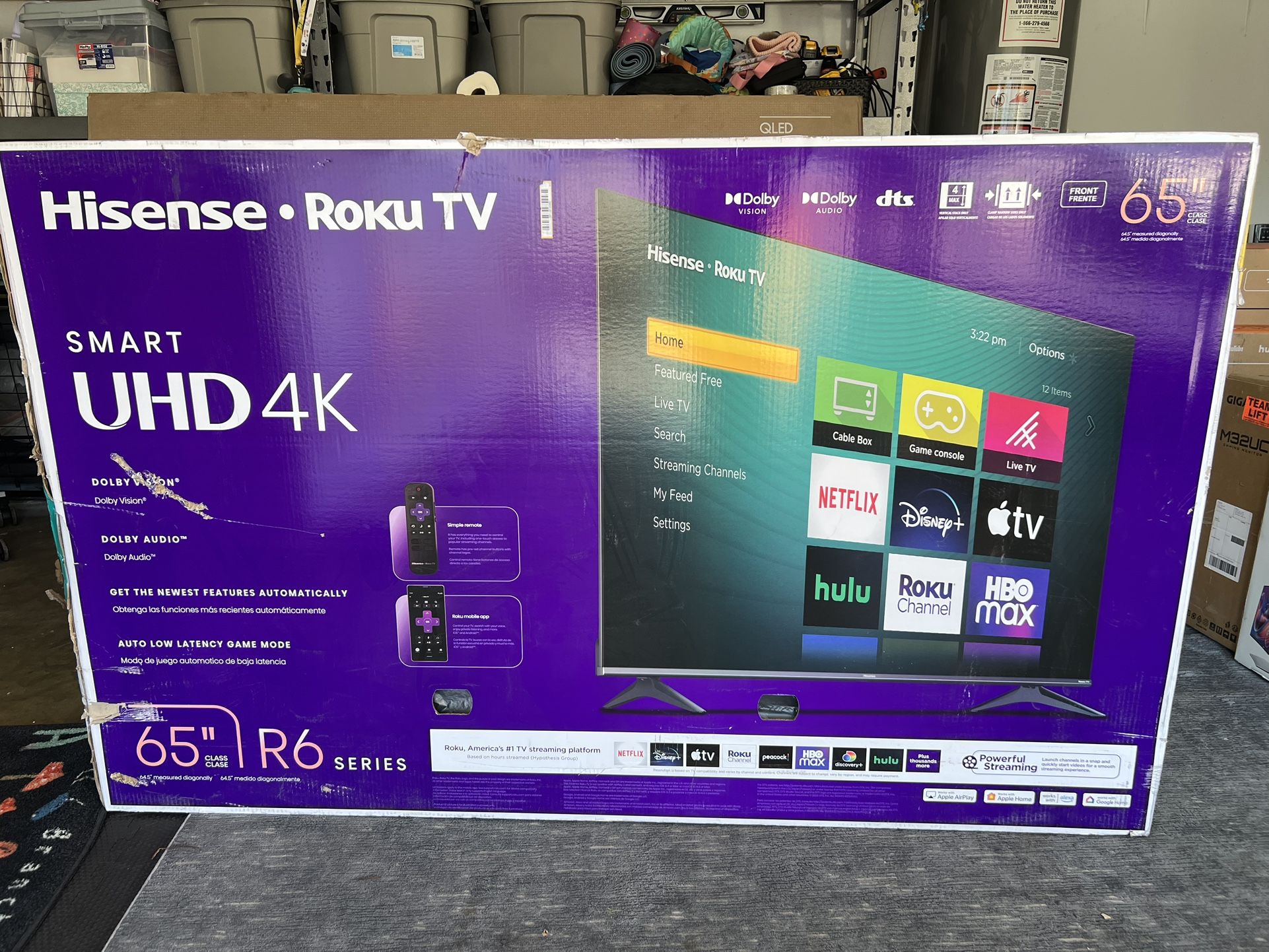 Hisense Roku TV 65” (65R6G)