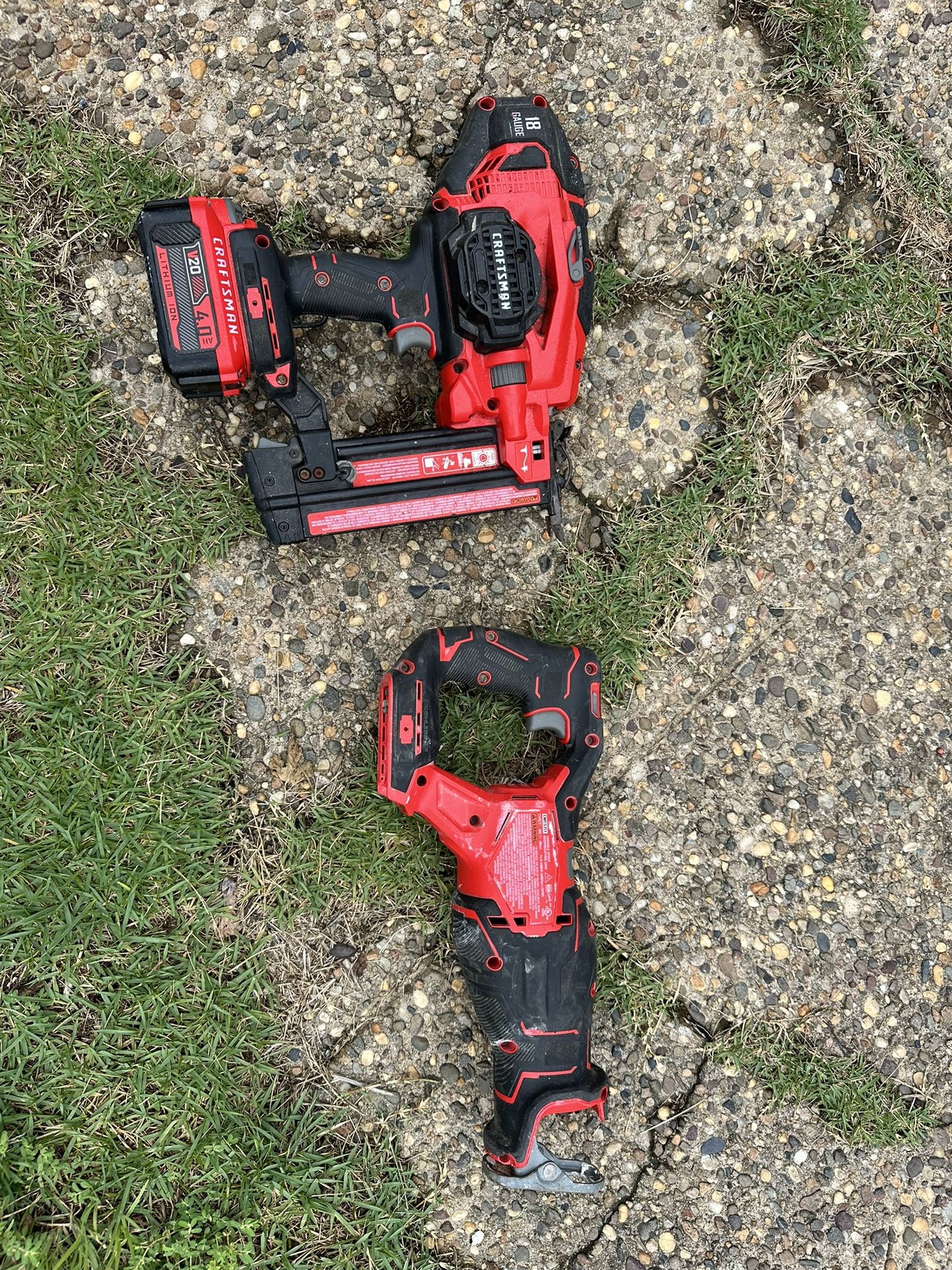 Craftsman Cordless 18 Gauge Brad Nailer