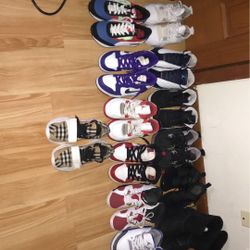 Jordans,  Nikes, Burberry Shoes