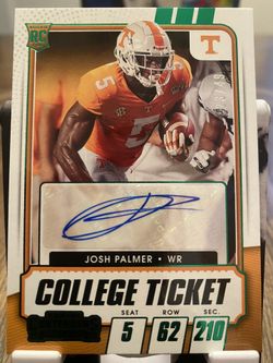 Josh Palmer Autographed Card