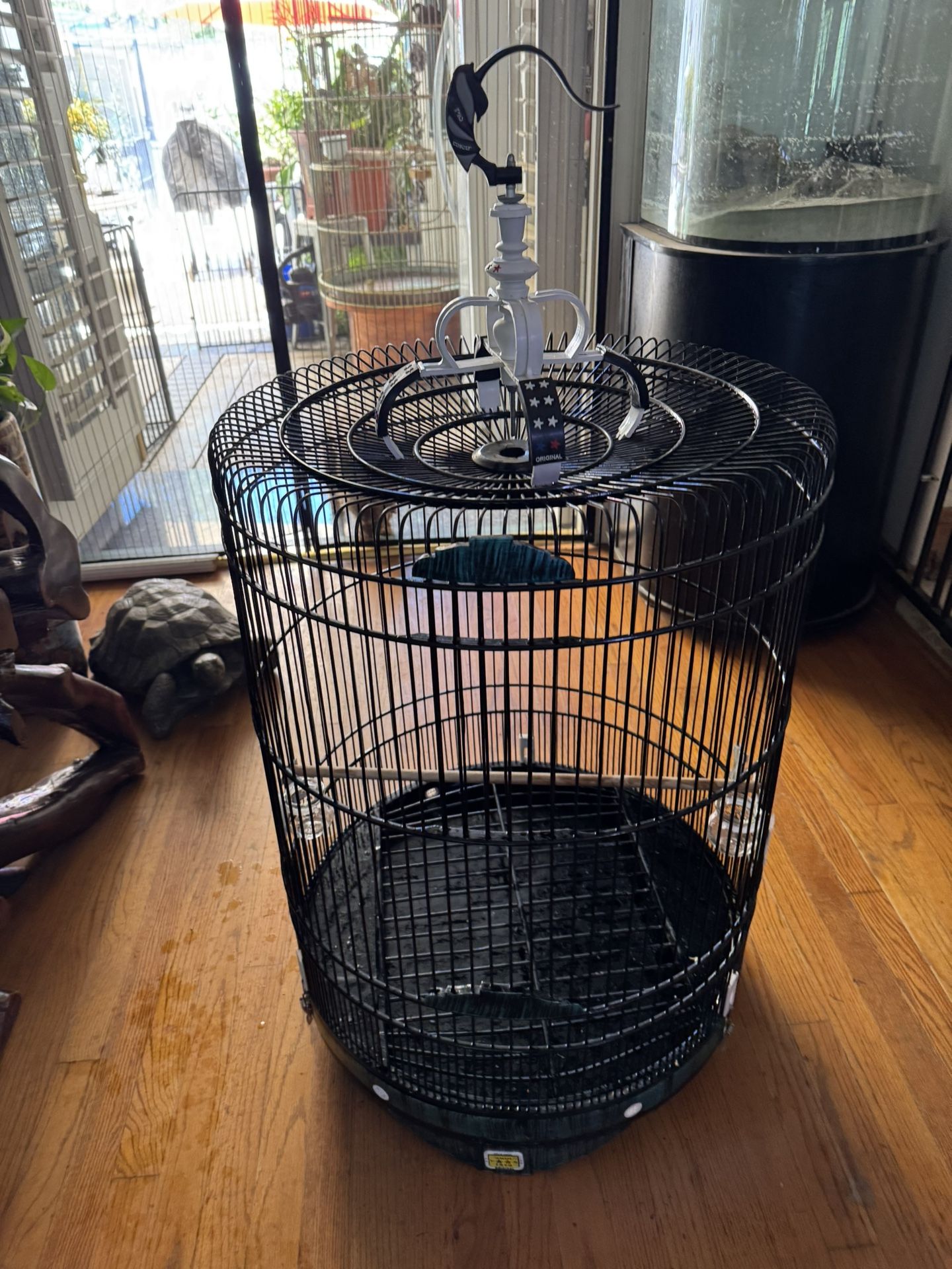 Super Large Black Bamboo Bird Cage