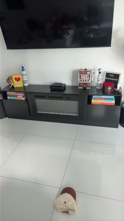 Black tv stand