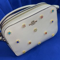 Coach Mini Jamie Camera Bag /customized with Rhinestones art  💎