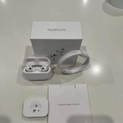 Apple AirPods Pro 2nd Generation Wireless Bluetooth Earbuds In-Ear White with Charging Case