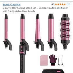 5-Barrel Hair Curling Wand Set