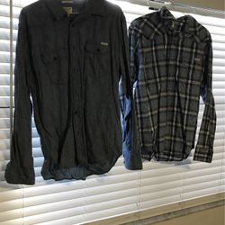 Lucky Brand Size Large Long Sleeve Dress Shirts