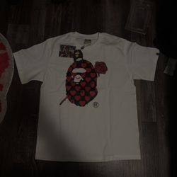RED AND BLACK BAPE TEE