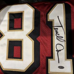 Terrell Owens San Francisco 49ers Reebok On Field Autographed Jersey 